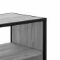 Preview: ARDEBO.de - TV-Schrank Grau Sonoma 80x31x39,5 cm Holzwerkstoff und Metall