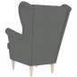 Preview: Sessel Dunkelgrau 74x84x100 cm Stoff