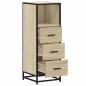 Preview: Badschrank Sonoma-Eiche 35x37,5x100 cm Holzwerkstoff
