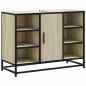 Preview: Waschbeckenunterschrank Sonoma-Eiche 80x33x60 cm Holzwerkstoff