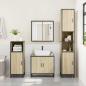 Preview: Badschrank Sonoma-Eiche 65x33x60 cm Holzwerkstoff