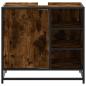 Preview: Waschbeckenunterschrank Räuchereiche 65x33x60 cm Holzwerkstoff