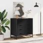 Preview: Schubladenschrank Schwarz 70x41x70 cm Holzwerkstoff