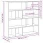 Preview: Bücherregal/Raumteiler Altholz-Optik 105x24x102 cm