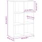 Preview: Bücherregal/Sideboard Altholz-Optik 66x30x98 cm Holzwerkstoff