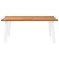 Preview: Esstisch Hellbraun 180x120x74 cm Massivholz Eiche Rechteckig