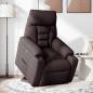 Preview: Relaxsessel mit Aufstehhilfe Elektrisch Dunkelbraun Stoff