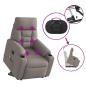Preview: Elektrischer Massagesessel mit Aufstehhilfe Taupe Stoff