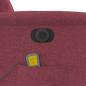 Preview: Massagesessel Elektrisch Weinrot Stoff