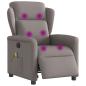 Preview: Massagesessel Elektrisch Taupe Stoff