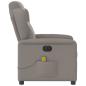 Preview: Massagesessel Elektrisch Taupe Stoff