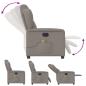 Preview: Massagesessel Elektrisch Taupe Stoff