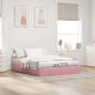 Preview: Ottoman-Bett ohne Matratze Rosa 140x190 cm Samt