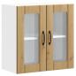 Preview: Küchen-Hängeschrank mit Glastür Artisan-Eiche Holzwerkstoff