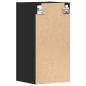 Preview: Hängeschrank Schwarz 30x29,5x60 cm Holzwerkstoff