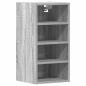Preview: Hängeschrank Grau Sonoma 30x29,5x60 cm Holzwerkstoff