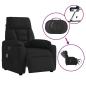 Preview: Massagesessel Elektrisch Schwarz Mikrofasergewebe