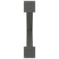 Preview: Esstisch Hellbraun 280x100x74 cm Massivholz Eiche Rechteckig