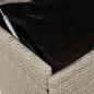 Preview: Gartentruhe mit Rollen Hellgrau 110x55x73 cm Poly Rattan