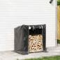 Preview: Brennholzregal mit Regenschutz 100,5x80,5x110,5 cm