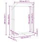 Preview: Brennholzregal mit Regenschutz 150x40x200 cm Verzinkter Stahl