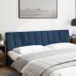 Preview: Kopfteil-Kissen Blau 200 cm Stoff