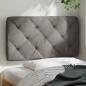 Preview: Kopfteil-Kissen Taupe 90 cm Stoff