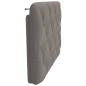 Preview: Kopfteil-Kissen Taupe 90 cm Stoff