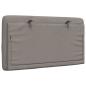 Preview: Kopfteil-Kissen Taupe 90 cm Stoff