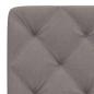 Preview: Kopfteil-Kissen Taupe 90 cm Stoff