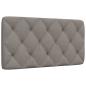 Preview: ARDEBO.de - Kopfteil-Kissen Taupe 100 cm Stoff