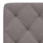 Preview: Kopfteil-Kissen Taupe 100 cm Stoff