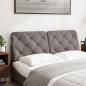 Preview: Kopfteil-Kissen Taupe 140 cm Stoff
