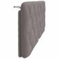 Preview: Kopfteil-Kissen Taupe 140 cm Stoff