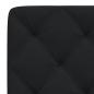 Preview: Kopfteil-Kissen Schwarz 160 cm Stoff