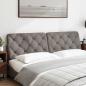 Preview: Kopfteil-Kissen Taupe 180 cm Stoff