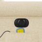 Preview: Massagesessel Elektrisch Creme Stoff