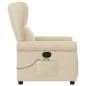 Preview: Massagesessel Elektrisch Creme Stoff