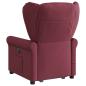 Preview: Massagesessel mit Aufstehhilfe Weinrot Stoff