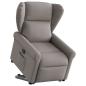 Preview: ARDEBO.de - Relaxsessel mit Aufstehhilfe Elektrisch Taupe Stoff