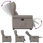 Preview: Relaxsessel mit Aufstehhilfe Elektrisch Taupe Stoff