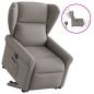 Preview: Relaxsessel mit Aufstehhilfe Elektrisch Taupe Stoff