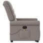 Preview: ARDEBO.de - Elektrischer Massagesessel mit Aufstehhilfe Taupe Stoff