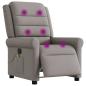 Preview: Massagesessel Elektrisch Taupe Stoff