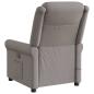 Preview: Massagesessel Elektrisch Taupe Stoff