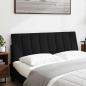 Preview: Kopfteil-Kissen Schwarz 140 cm Stoff