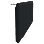 Preview: Kopfteil-Kissen Schwarz 140 cm Stoff