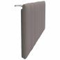 Preview: Kopfteil-Kissen Taupe 140 cm Stoff