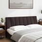 Preview: Kopfteil-Kissen Dunkelbraun 160 cm Stoff