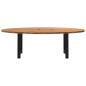 Preview: Esstisch mit Baumkanten 180x120x74 cm Massivholz Eiche